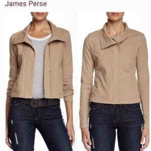 Tan James Perse Moto Jacket Size XL (4)